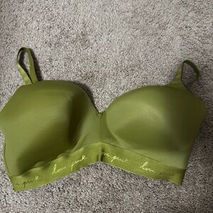 Olive Green Pink by Victoria’s Secret 38DD Lightly Lined Wireless Bra